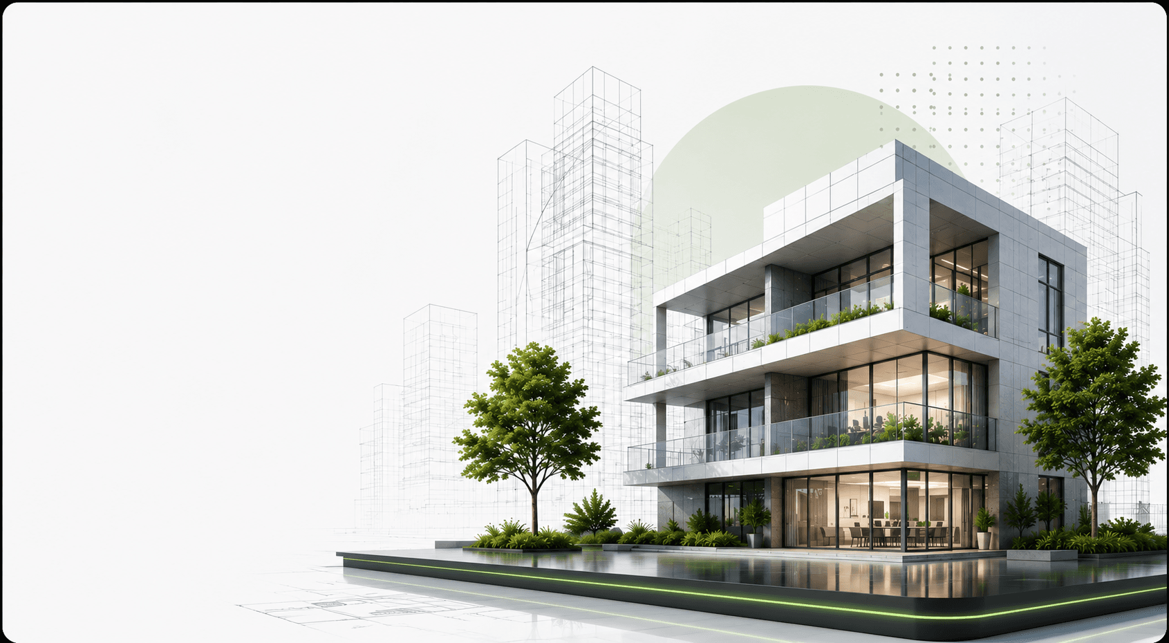 Modern building representing the AECIX vision